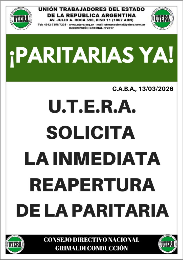 ¡Paritarias ya!