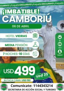 ¡Más Turismo! Camboriú y Río Hondo