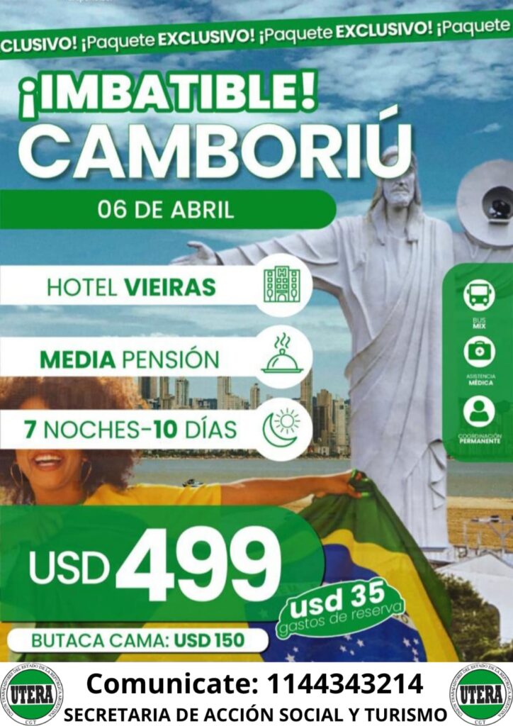 ¡Más Turismo! Camboriú y Río Hondo