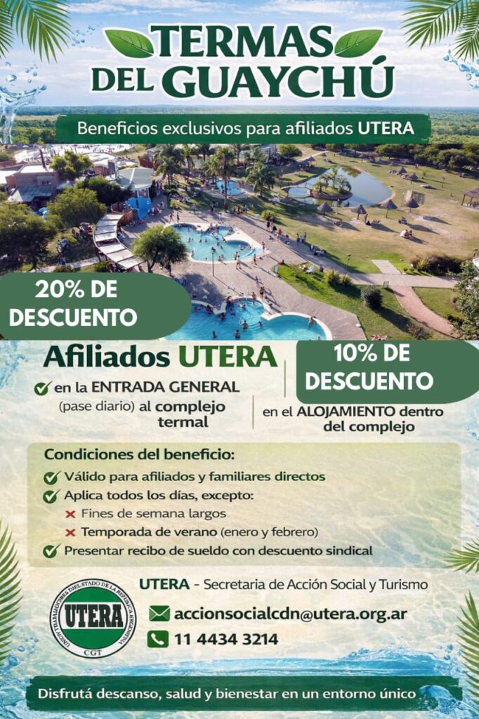 Turismo: ¡Termas!