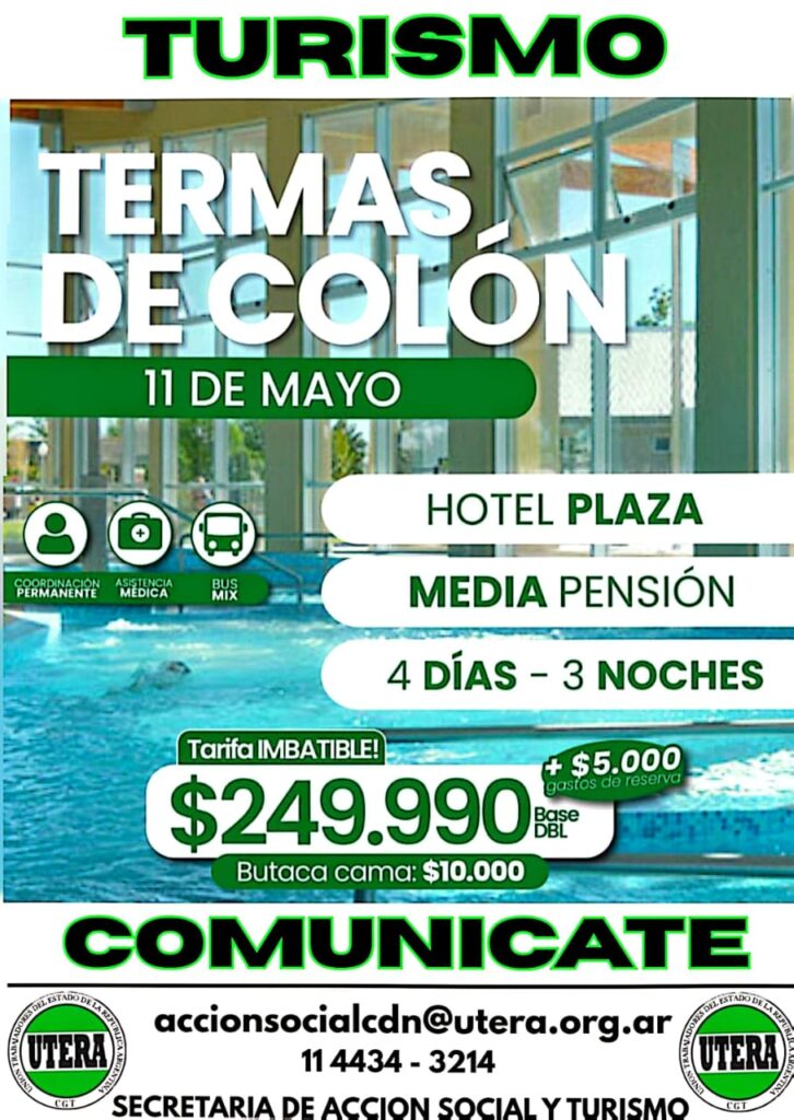 Turismo: Termas de Colón