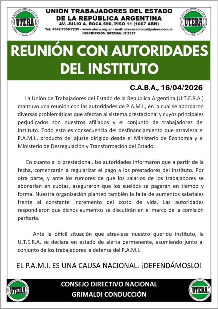 Reunión con Autoridades.